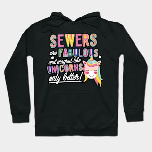 Sewers are like Unicorns Gift Idea Hoodie